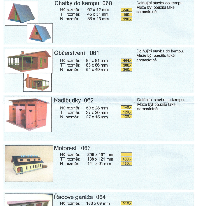 Katalog AWEPE novinek a připravovaných staveb